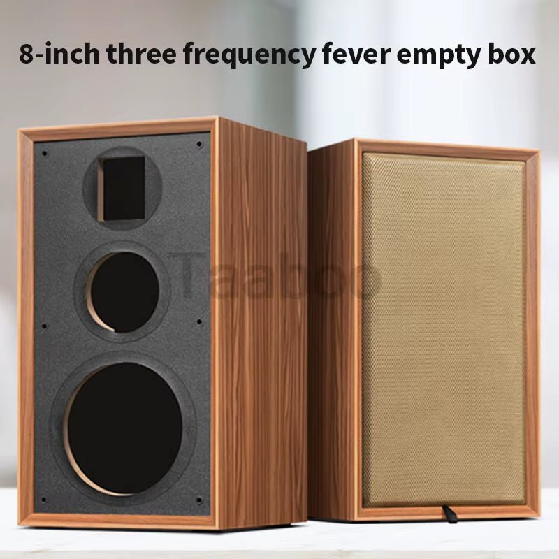 8 Inch Three - Way Labyrinth Speaker Empty Box Bookshelf Speaker Home Speaker DIY Hifi Audio Wooden Handmade Box Passive Speaker - Vibe Tribe