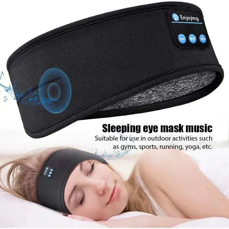 Bluetooth Sleep Headband – Wireless Headphones, Built - In Speakers, Comfortable Fabric, 10 - Hour Battery Life - Vibe Tribe