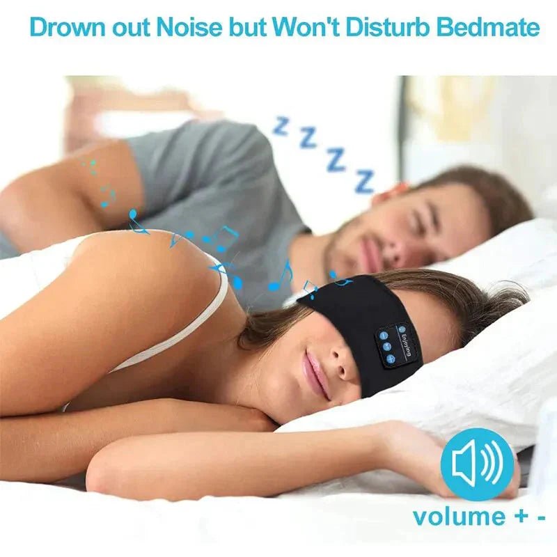 Bluetooth Sleep Headband – Wireless Headphones, Built - In Speakers, Comfortable Fabric, 10 - Hour Battery Life - Vibe Tribe