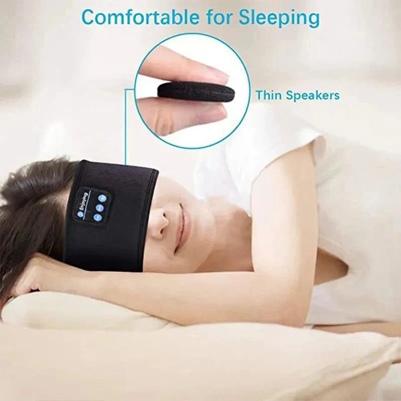 Bluetooth Sleep Headband – Wireless Headphones, Built - In Speakers, Comfortable Fabric, 10 - Hour Battery Life - Vibe Tribe