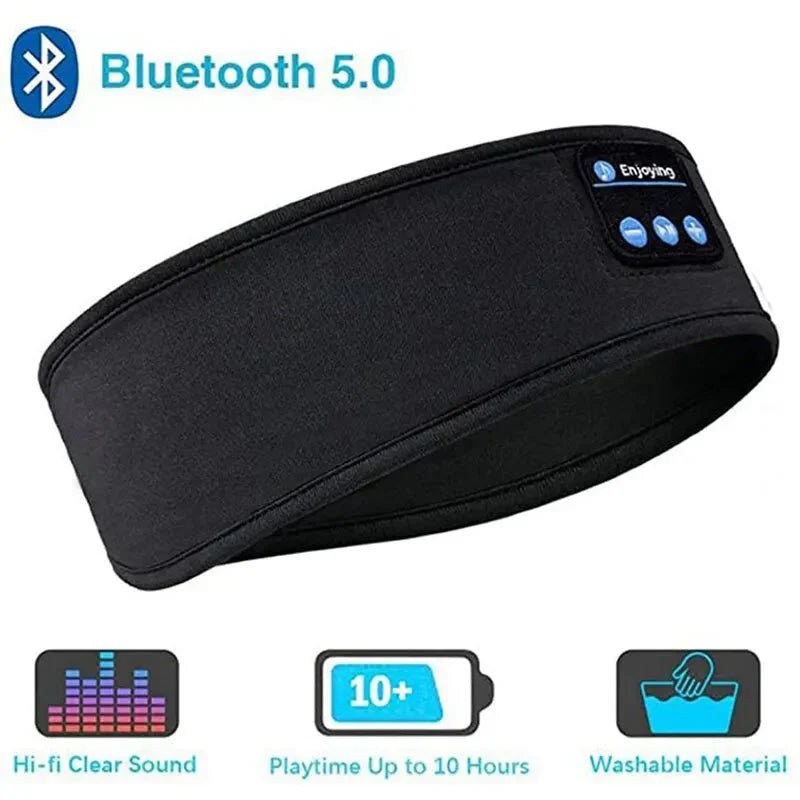 Bluetooth Sleep Headband – Wireless Headphones, Built - In Speakers, Comfortable Fabric, 10 - Hour Battery Life - Vibe Tribe