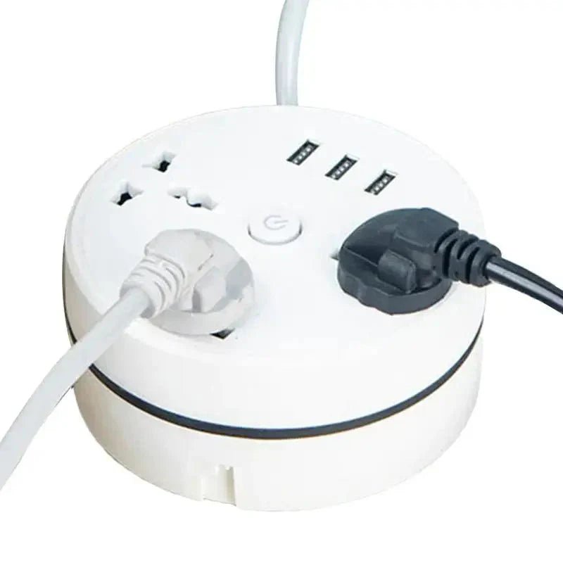 EU Plug AC Outlet Smart Home Power Strip – Multipurpose Electrical Extension Cord with USB Ports & Fast Charging - Vibe Tribe
