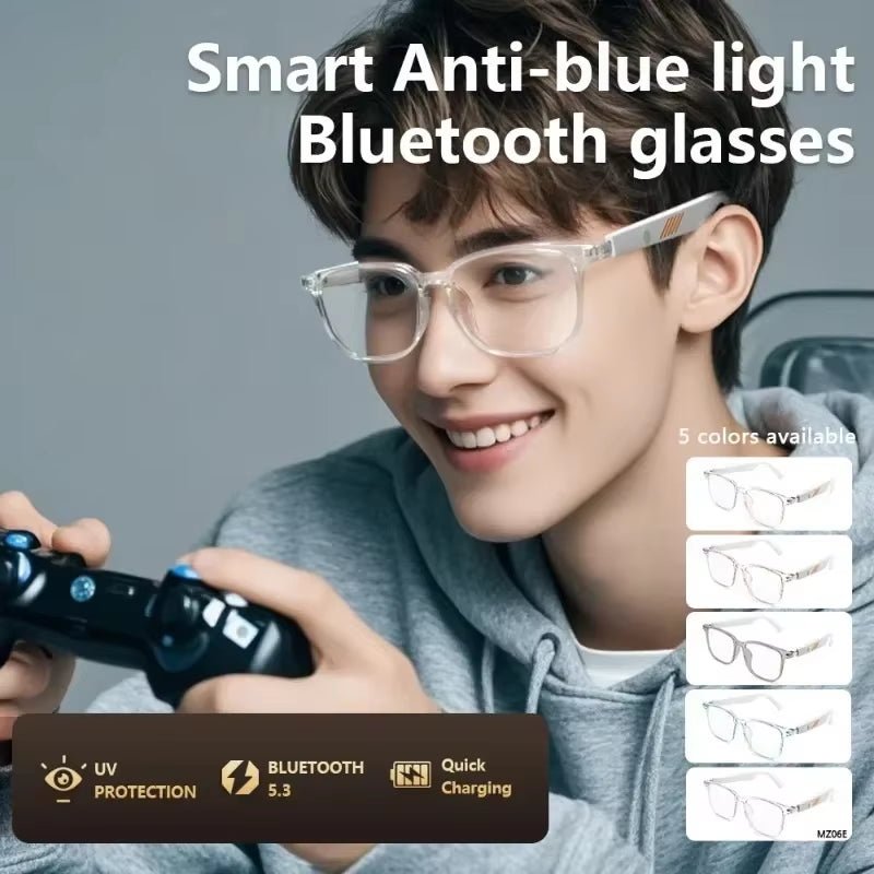 Smart Bluetooth Sport Audio Glasses Wireless Call Music Playback Earphone anti Blue Light UV Protection Sunglasses for Men Women - Vibe Tribe