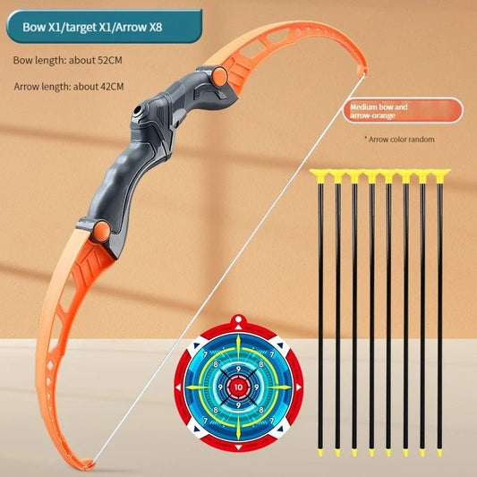 52Cm Bow and Arrow Toy Set for Children Archery Practice Recurve Outdoor Sorts Shooting Toy with Target Boys Kids Gifts - Vibe Tribe