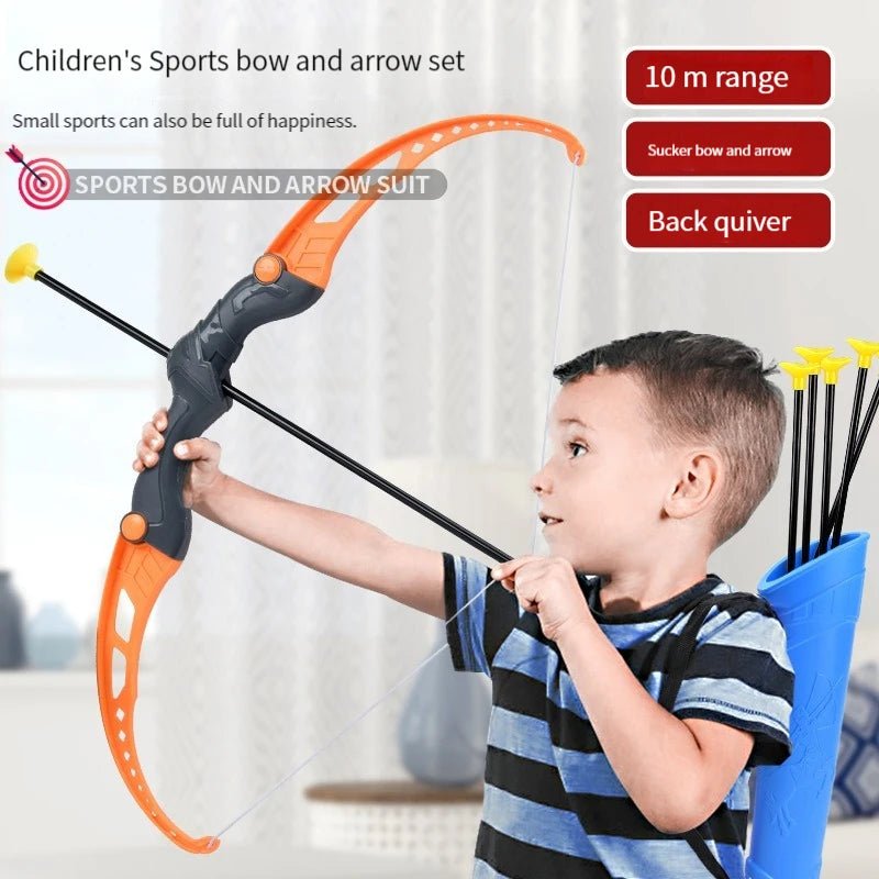 52Cm Bow and Arrow Toy Set for Children Archery Practice Recurve Outdoor Sorts Shooting Toy with Target Boys Kids Gifts - Vibe Tribe