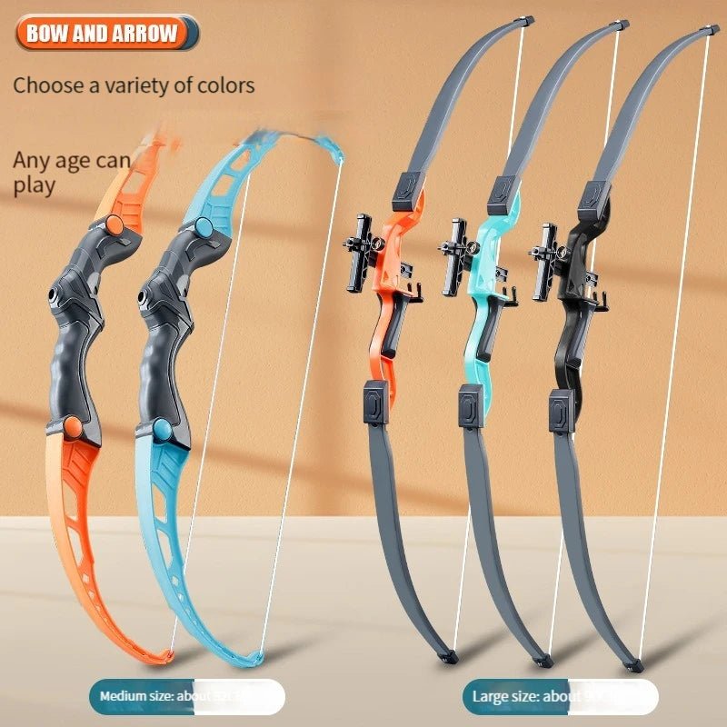 52Cm Bow and Arrow Toy Set for Children Archery Practice Recurve Outdoor Sorts Shooting Toy with Target Boys Kids Gifts - Vibe Tribe