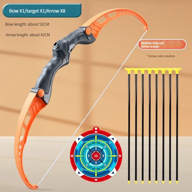 52Cm Bow and Arrow Toy Set for Children Archery Practice Recurve Outdoor Sorts Shooting Toy with Target Boys Kids Gifts - Vibe Tribe