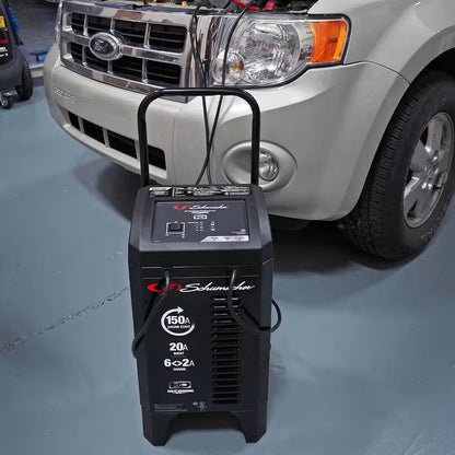 Automotive 12 Volt 150 Amp Fully Automatic Wheeled Battery Charger and Engine Starter with 20 Amp Boost - Vibe Tribe