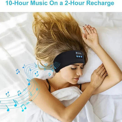 Bluetooth Sleep Headband – Wireless Headphones, Built - In Speakers, Comfortable Fabric, 10 - Hour Battery Life - Vibe Tribe