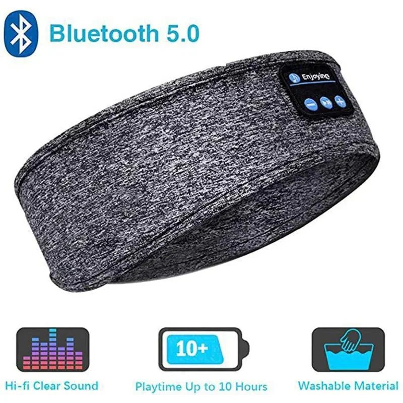 Bluetooth Sleep Headband – Wireless Headphones, Built - In Speakers, Comfortable Fabric, 10 - Hour Battery Life - Vibe Tribe