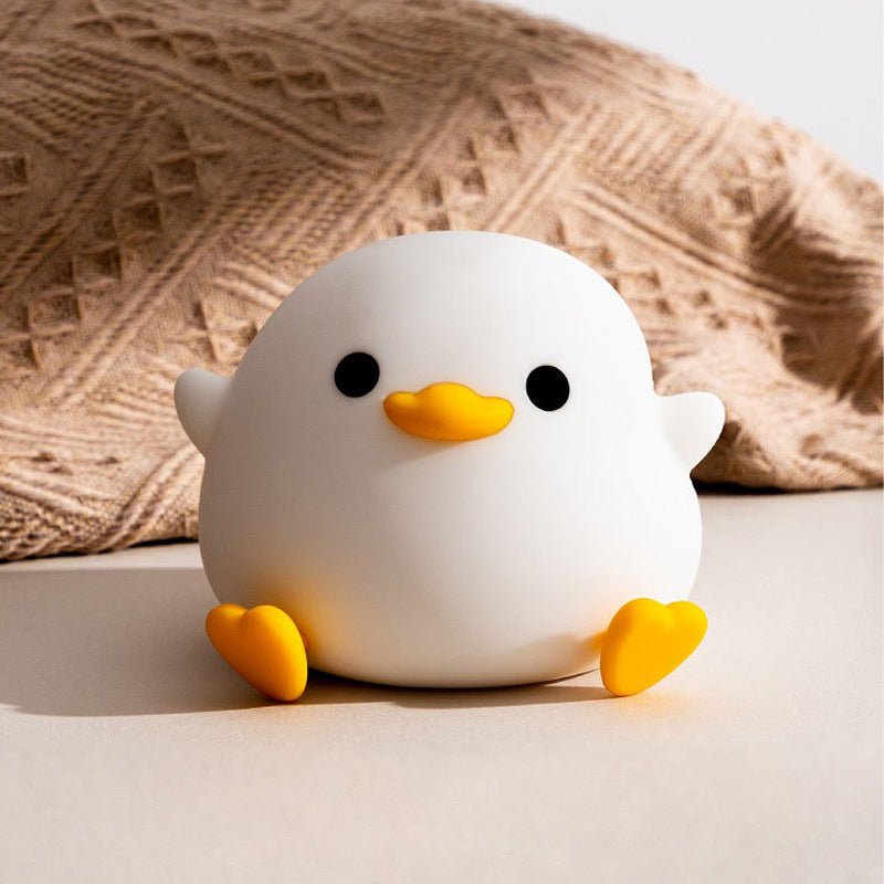 Doudou Duck Silicone Alarm Lamp Ambience Light Bedroom Bedside Lamp Usb Charging with Sleeping Night Light - Vibe Tribe