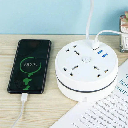 EU Plug AC Outlet Smart Home Power Strip – Multipurpose Electrical Extension Cord with USB Ports & Fast Charging - Vibe Tribe