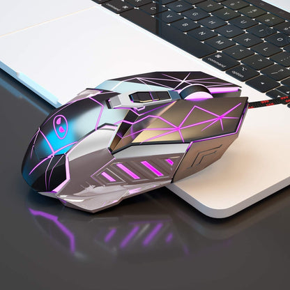 G10 Gaming Mouse Wired, 7 Colors Breathing LED Backlit Gaming Mouse, 6 Adjustable Speeds, Ergonomic Optical Computer Mouse with 7 Buttons for Windows PC Gamers - Vibe Tribe