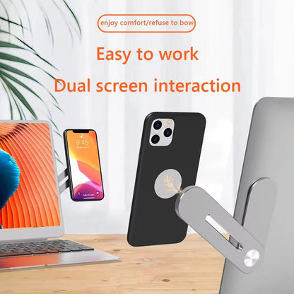 Metal Expansion Phone Stand for Laptop and Tesla Vehicles - Magnetic Folding Phone Holder with 15W Fast Charger - Vibe Tribe
