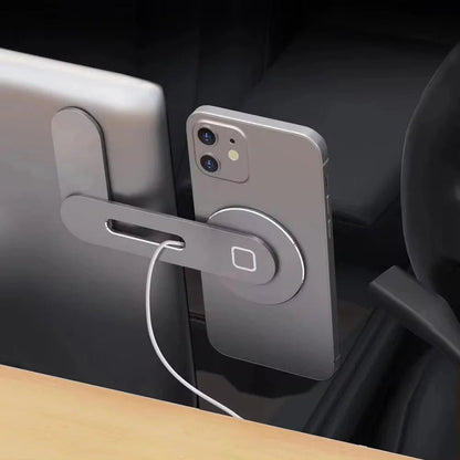 Metal Expansion Phone Stand for Laptop and Tesla Vehicles - Magnetic Folding Phone Holder with 15W Fast Charger - Vibe Tribe