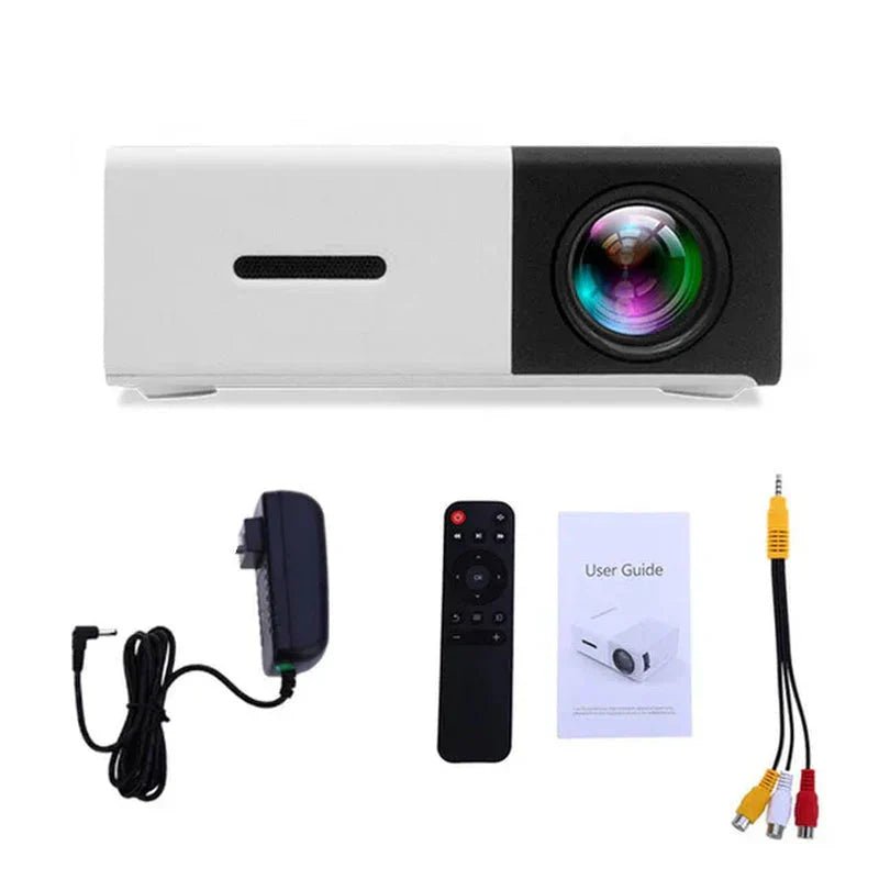 Mini Projector – 1080P Full HD Support, Portable LED Projector, 4K Video Playback, Multiple Connectivity Options - Vibe Tribe