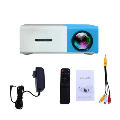 Mini Projector – 1080P Full HD Support, Portable LED Projector, 4K Video Playback, Multiple Connectivity Options - Vibe Tribe