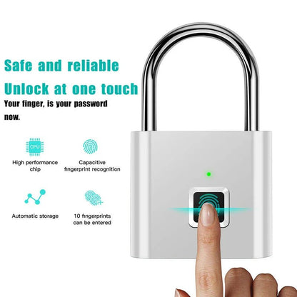 Smart Fingerprint Padlock - Vibe Tribe